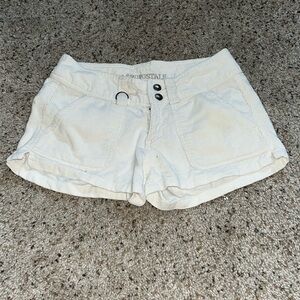 vintage aeropostale corduroy shorts - cream color
